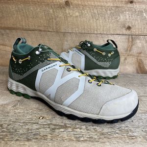 Garmont Agamura Knit Hiking Trail Shoes Mens sz 9.5 Green / Off White - Vibram